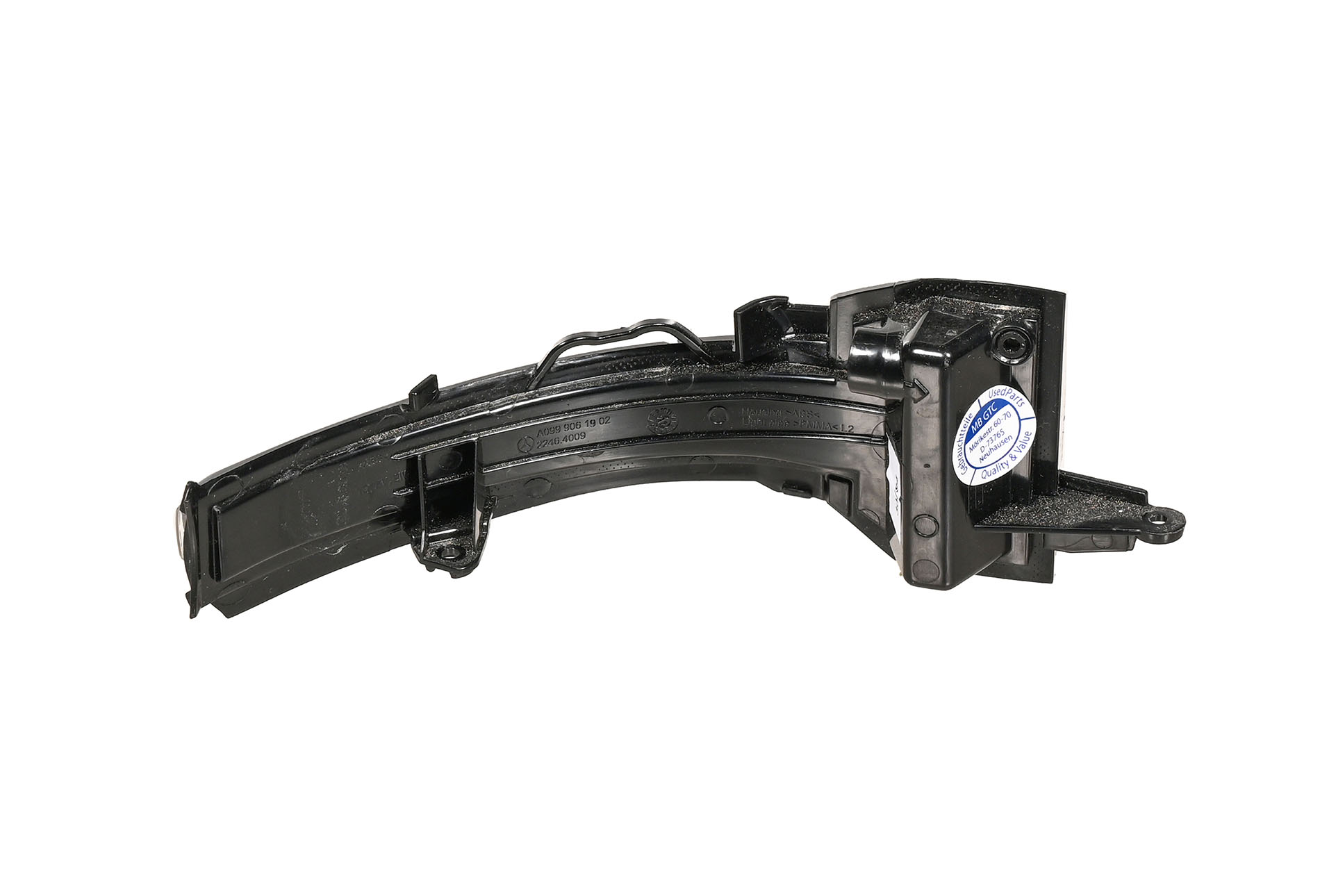 Korpuso spalva kairysis išorinis veidrodis posūkio lemputė juoda - Image 2