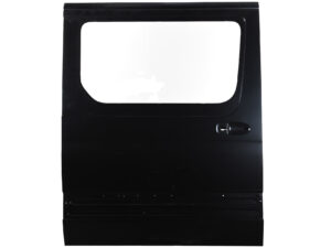 Dešinės stumiamos durys plačios su langu